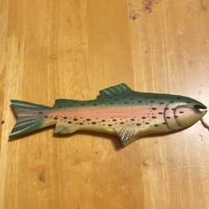 Wood fish ornaments.